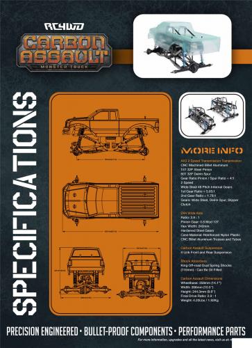 RC4WD Carbon Assault 1:10 Monster Truck KIT RC4WD