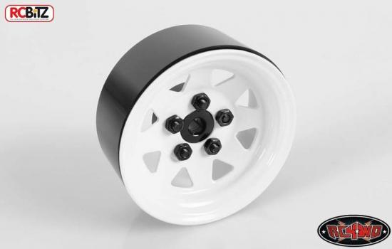 RC4WD 5 Lug Wagon 1.9 Steel Stamped Beadlock Wheels (White)