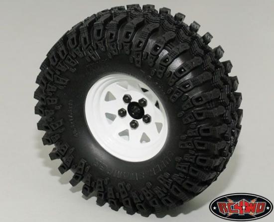 RC4WD 5 Lug Wagon 1.9 Steel Stamped Beadlock Wheels (White)