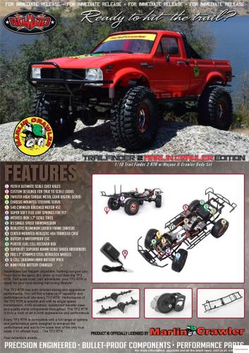 RC4WD Marlin Crawlers Trail Finder 2 RTR with Mojave II Crawler Body Set