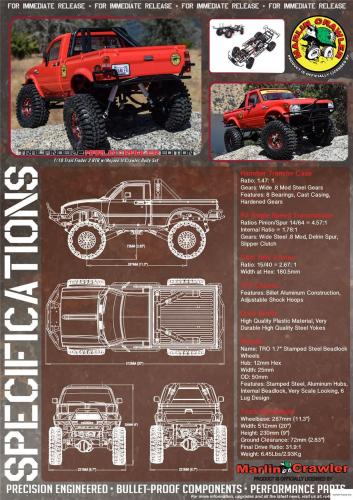 RC4WD Marlin Crawlers Trail Finder 2 RTR with Mojave II Crawler Body Set