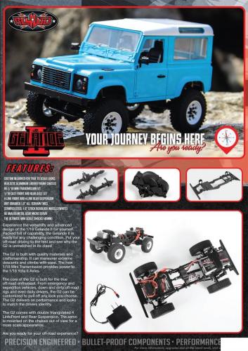 RC4WD 1:18 Gelande II RTR With D90 Body Set (Blue)