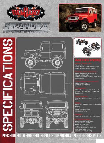 RC4WD Gelande II RTR Truck w/Cruiser Body Set RC4WD