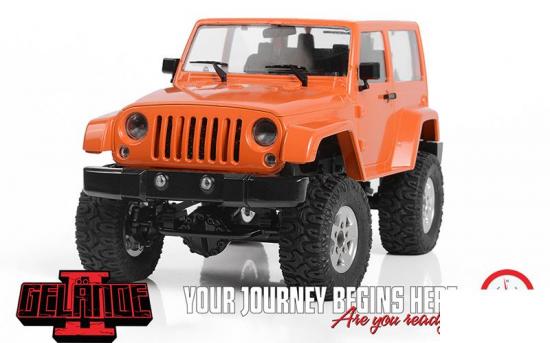 RC4WD 1:18 Gelande II - Black Rock Body Set (Orange) - RTR
