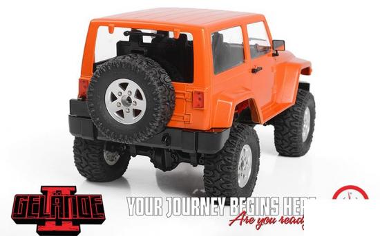 RC4WD 1:18 Gelande II - Black Rock Body Set (Orange) - RTR