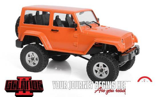RC4WD 1:18 Gelande II - Black Rock Body Set (Orange) - RTR