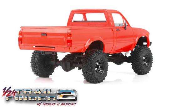RC4WD Trail Finder 2 1:24 RTR With Mojave II Hard Body Set - Red