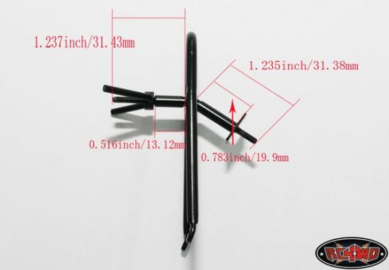RC4WD Bed Mount Angled Spare Tire Carrier
