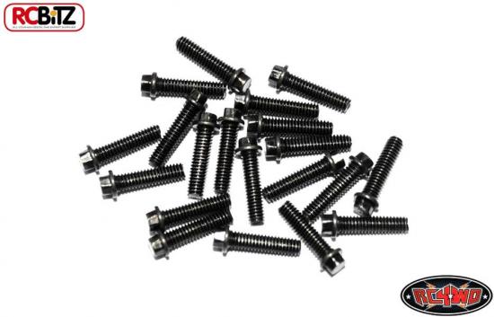 RC4WD Miniature Scale Hex Bolts (M2.5 x10mm) (Black) &mdash; image 2 of 3