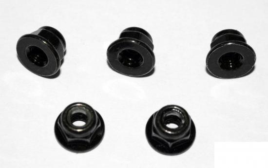 RC4WD M4 Flanged Lock Nut (Black) RC4WD