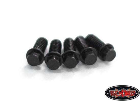 RC4WD Miniature Scale Hex Bolts (M2 x 5mm) (Black) — image 2 of 3