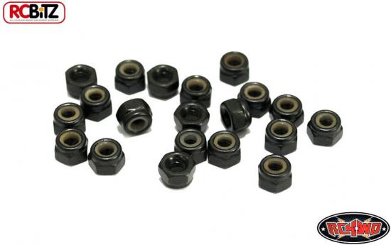 RC4WD Nylock Nuts M3 (Black)