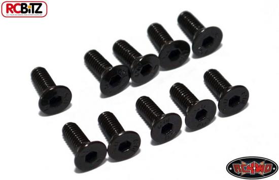 RC4WD Steel Flat Head Socket Cap Screw M3 x 8mm (10)