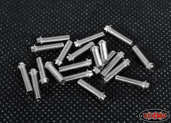 RC4WD Miniature Scale Hex Bolts (M3x12mm) (Silver) — image 2 of 3