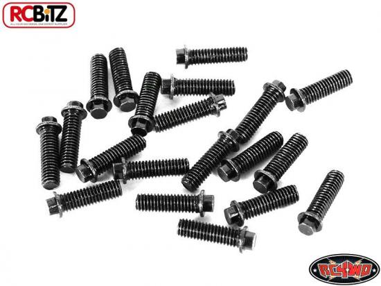 RC4WD Miniature Scale Hex Bolts (M3x 10mm) (Black)