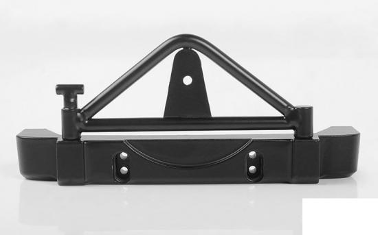 RC4WD Tough Armor Rear Bumper for 1:18 Black Rock Body with Spare Tire Mount RC4WD
