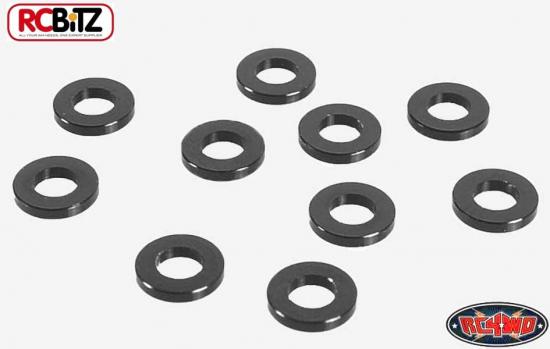 RC4WD 1mm Black Spacer with M3 Hole (10)