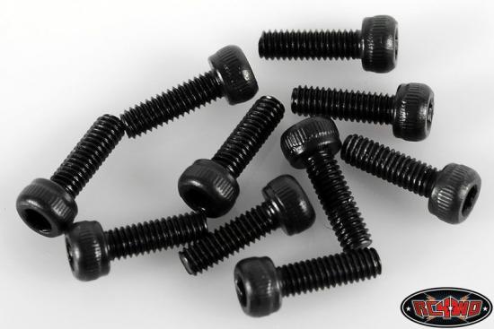 RC4WD Steel Socket Head Cap Screws M2.5 X 8mm (10)