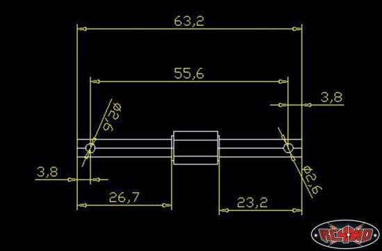 RC4WD AX2 Heavy Duty Output Shaft — image 2 of 5