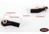 RC4WD M3 Plastic Bent Rod Ends w/ Axial Width Balls (20x)