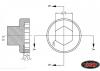 RC4WD Installation Tool for Mickey Thompson Metal Series 1:10 Wheel Center Caps
