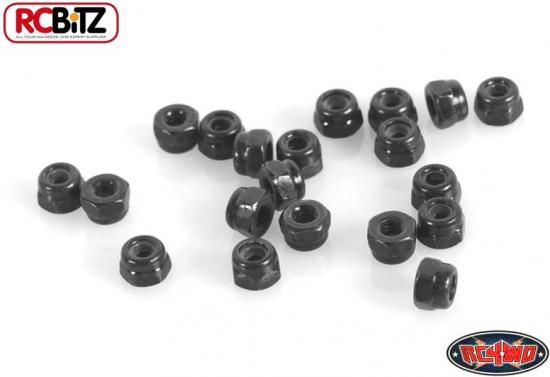 RC4WD Nylock Nuts M2 (Black)