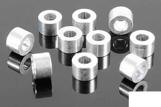 RC4WD 4mm Silver Spacer with M3 Hole (10) RC4WD