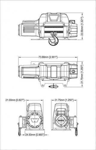 RC4WD 1:10 Scale Warn 9.5cti Winch