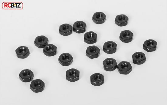 RC4WD Regular M2 Black Nuts (20)