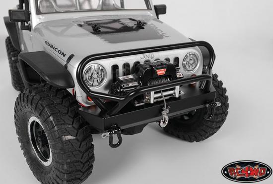 RC4WD Tough Armor Winch Bumper with Grill Guard for Axial Jeep Rubicon