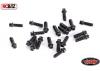 RC4WD Miniature Scale Hex Bolts (M2 x 6mm) (Black)
