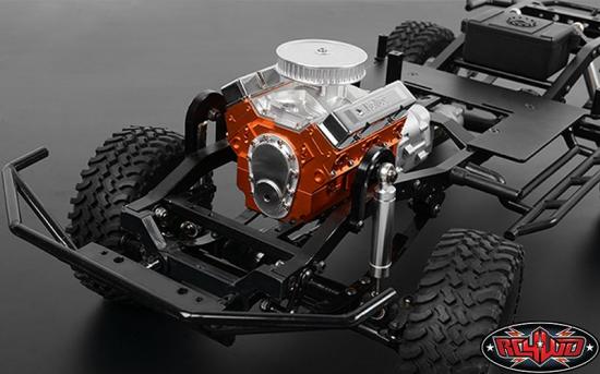 RC4WD 1:10 Holley® Chrome Valve Covers for Scale V8 Engine