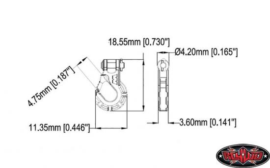 RC4WD Warn 1:10 Premium Winch Hook