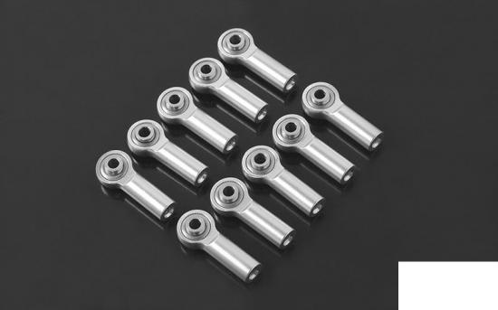 RC4WD M3 Medium Straight Aluminium Rod Ends (Silver) (10) RC4WD
