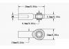RC4WD M3 Medium Straight Aluminium Rod Ends (Silver) (10) RC4WD