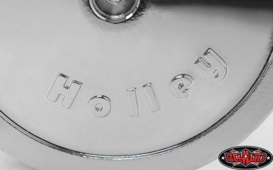 RC4WD Holley V8 Air Cleaner Filver Scale Engine CHROME Decals 40mm Dia