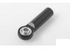 M3/M4 Long Straight Aluminium Rod Ends (Black) (10)