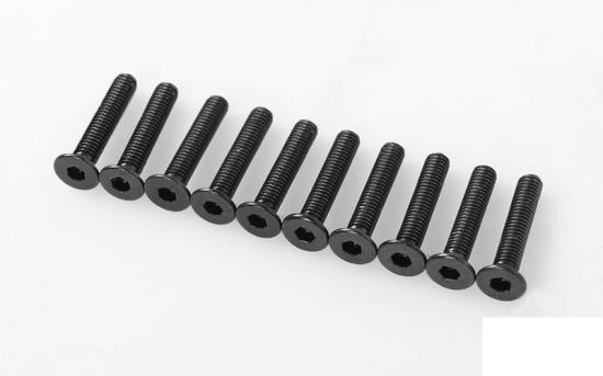 RC4WD Steel Flat Head Socket Cap Screws M3 x 16mm (10) RC4WD — image 1 of 2