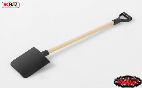 RC4WD Scale Garage Series 1:10 Wooden Handle Boulder Flat Shovel w/D-Grip
