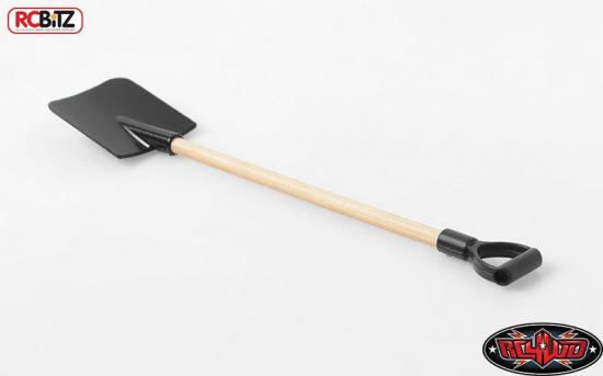RC4WD Scale Garage Series 1:10 Wooden Handle Boulder Flat Shovel w/D-Grip