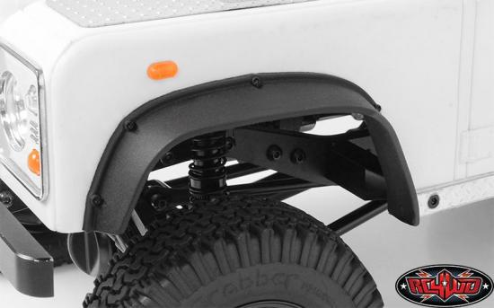 RC4WD Big Boss Fender Flare Set D90 D110 2 sets Rubber TOY inc screws RC4WD RC