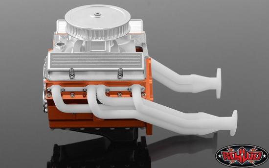 RC4WD Plastic Exhaust Headers for V8 Scale Motor Engine Manifold RC4WD V 8 RC