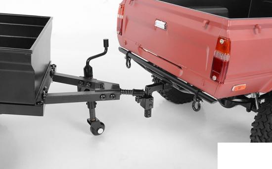 Tough Armor Rear Steel Tube Bumper w/Hitch Mount for Trail Finder 2 RC4WD