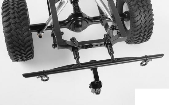 Tough Armor Rear Steel Tube Bumper w/Hitch Mount for Trail Finder 2 RC4WD