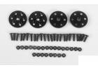 Narrow Stamped Steel Wheel Pin Mount 6-Lug RC4WD