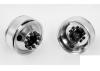 RC4WD Diesel Front Semi Truck Stamped Beadlock Wheels (Chrome) (Pair)