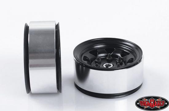 RC4WD Stamped Steel 1.55 Stock Black Beadlock Wheel