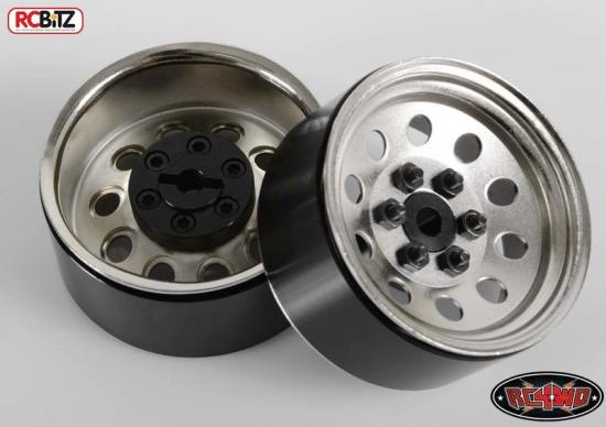 RC4WD Pro10 1.9 Steel Stamped Beadlock Wheel (Silver)