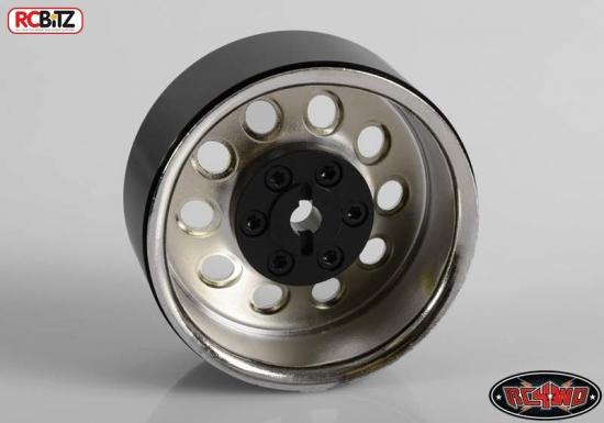 RC4WD Pro10 1.9 Steel Stamped Beadlock Wheel (Silver)