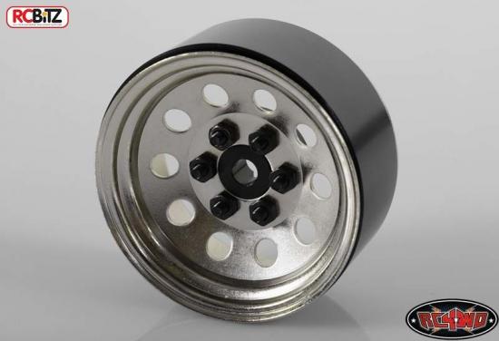 RC4WD Pro10 1.9 Steel Stamped Beadlock Wheel (Silver)